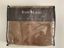 New RARE Ralph Lauren Wool Brown BLANKET Full/Queen picture