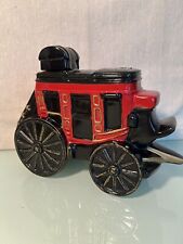 Vintage 1978 Michter's Whiskey Red/Black Stage Coach Decanter 1 of 3600 Empty picture