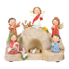 The Ascension Day of Jesus Scene Ornaments,Religious Resin Figurines Decor picture