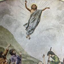 Antique 1902 The Ascension Of Jesus Christ Stereoview Photo Card P1064 picture