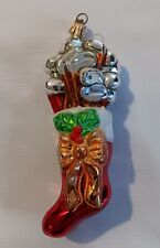 Christopher Radko Christmas ornament Par for the Holidays - Golf clubs in bag picture