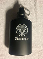 Jagermeister Black Flask 10oz Metal Screw Top Jager Never Used picture