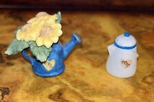 Mary's Moo Moos Flowers Accessories Set Watering Can Pitcher Jug MM Enesco 1994 picture