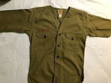 Vintage BSA Boy Scout uniform 1930s or 40s w/ metal buttons youth med sht slv picture