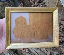 c1820 American Federal Ogee Gilded Miniature Silhouette 3 5/8 x 4 7/8 Frame picture