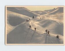 Postcard Bergkinder im Skigelände picture