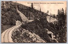 Dunsmuir California~Siskiyou Mountains~Loop~Railroad Tracks~c1910 Albertype picture