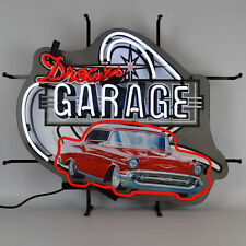 Man Cave Lamp DREAM GARAGE 57 CHEVY NEON SIGN picture