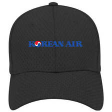 Korean Air 2010's Logo Adjustable Black Blue Red Mesh Golf Baseball Cap Hat New picture