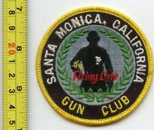 VINTAGE SANTA MONICA GUN CLUB ARM PATCH TRAP SKEET SHOTGUN SHOOTING SPORTS RARE picture