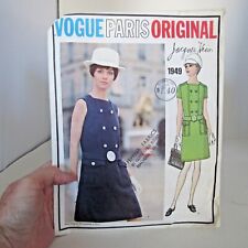Vintage Pattern Vogue Paris Original # 1949 Jacques Heim SZ 12 Bust 34 Hip 36  picture