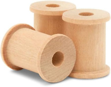 Wooden Spool for Crafts 1-1/8-Inch Pack of 25, Small Empty Thread Spools, Wood S picture