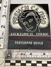 Large Feature Matchbook  French Casino  Chicago. Parisienne Revue  Unstruck gmg picture