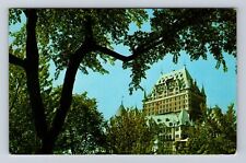 Quebec QC-Quebec Canada, Chateau Frontenac Canadian Hotel, Vintage Postcard picture