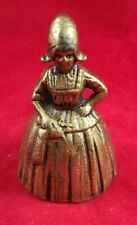 Vintage Peerage England Brass Bell S21 B5 Dutch Lady picture