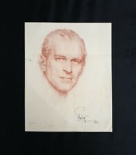 Prince Philip Signed Royal Portrait Autograph Royalty Artist Leonard Boden ERII picture