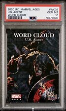 2020 U.D. Marvel Ages Word Cloud #WC33 U.S. Agent PSA 10 💎 🔥RARE🔥 picture