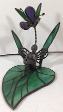 Vintage Stained Glass Woodland Fairy Sculpture picture