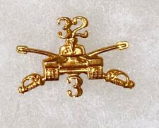 Post-WWII 32nd Squadron 3rd Armored Cavalry Regiment   Officers Collar Insignia picture