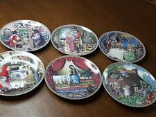 LOT OF 6 KNOWLES  DISNEY LIMITED ED. COLLECTOR'S PORCELAIN PLATES FROM 1988 1989 picture