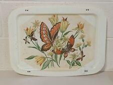 Vintage Butterfly & Flowers TV Tray Replacment 21.5