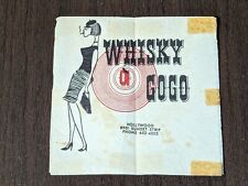 Original 1960s Whiskey a GoGo Cocktail Napkin Hollywood Sunset Strip  picture