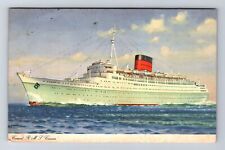 Cunard R M S Caronia, Ship, Antique, Vintage Souvenir Postcard picture