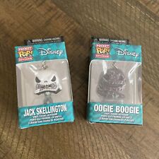 Lot of 2 Funko Pocket POP Keychain The Nightmare Before Christmas JACK & OOGIE picture