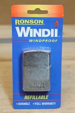 RONSON WIND II WINDDPROOF LIGHTER FLIP TOP STAINLESS  BRAND NEW OLD STOCK picture
