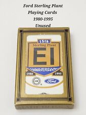 Vintage Ford Motor Co. EI Sterling Plant Anniversary Playing Cards Unused UAW... picture