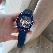 Guess multifunctional blue dial strap men's watch GW0203G7 picture