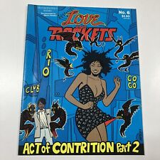 LOVE AND ROCKETS #6 Comic Magazine Fantagraphics May 1984 Hernandez VF + picture