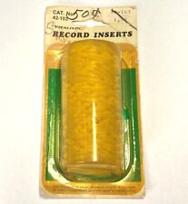 Realistic Record Inserts 45 RPM Easy Snap Yellow Radio Shack Vintage Made in USA picture