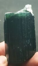 483 Ct natural Terminated Green Inclusions On Black Tourmaline Huge Crystal Afg picture