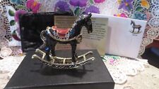 Black Rocking Horse trinket box hand made by Keren Kopal & Austrian crystals picture