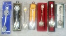 Lot Of 7 Vintage Travel Souvenir Collector Spoons picture