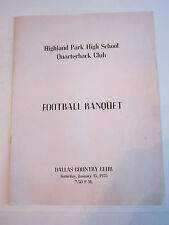 1955 HIGHLAND PARK - DALLAS COUNTRY CLUB BANQUET - BOOKLET - VERY NICE - TUB RRR picture