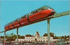 c1960s Lancaster, PA Postcard DUTCH WONDERLAND Amusement Park / Monorail View picture