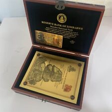 100pcs/box Zimbabwe 100 Yottalillion Dollar Bill Container Gold Banknotes Scroll picture