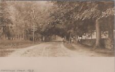 Woodstock, CT: 1913 RPPC of Road - Vintage Windham County, Connecticut Postcard picture