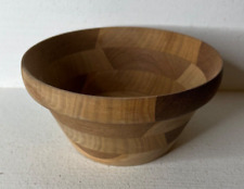 Vintage Artisan Hand Turned Wooden Bowl 6