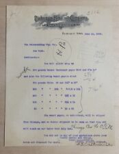 1905 Antique Document, Dubuque Biscuit Company. Dubuque, Iowa. Signed picture