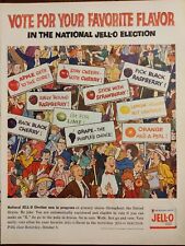 1960 vintage jello print ad. vote for your favorite flavor picture
