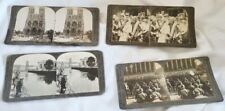 Antique 4 Real Photo Stereoviews Keystone Soldiers Cathedral Denmark France picture
