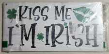 Kiss Me I'm Irish wooden wall hanging sign (v. nice) picture