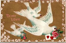 Love Romance Valentine Vintage Postcard 1911 STEELTON PENNSYLVANIA O'NEAL QA picture