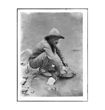 Placer Miner on the Colorado River near Lees Ferry, 1930 Gold Rush...8X10 Print picture