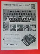 1947 SMITH-CORONA Typing is SO EASY art print ad picture