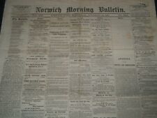 1871 NOV 22 NORWICH MORNING BULLETIN NEWSPAPER - VICTORIA WOODHILL - NP 3978 picture