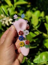 Spring Garden Flowers Hand Glass Pipe Rosy Beautiful Yellow Red White Pink Smoke picture